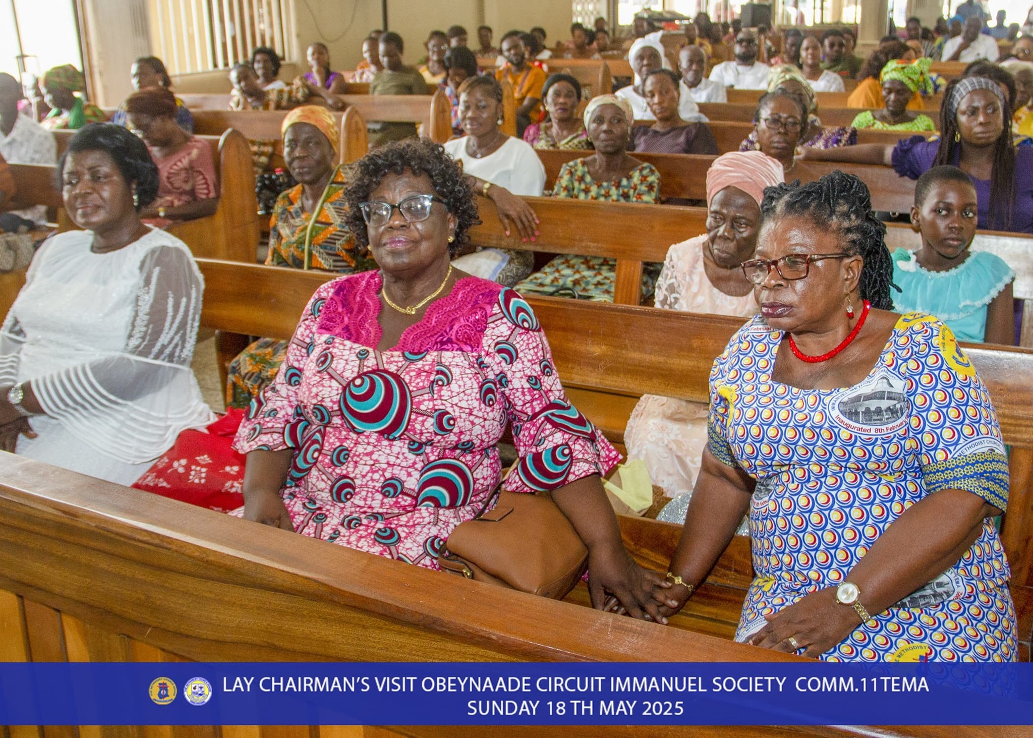 Church members during a programme